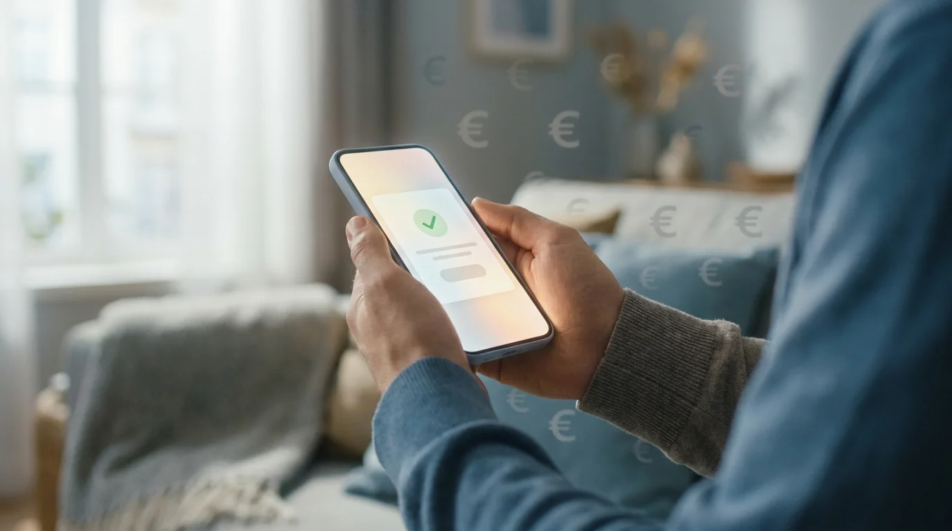 Spieler zahlt im Online Casino mit Apple Pay über das iPhone ein