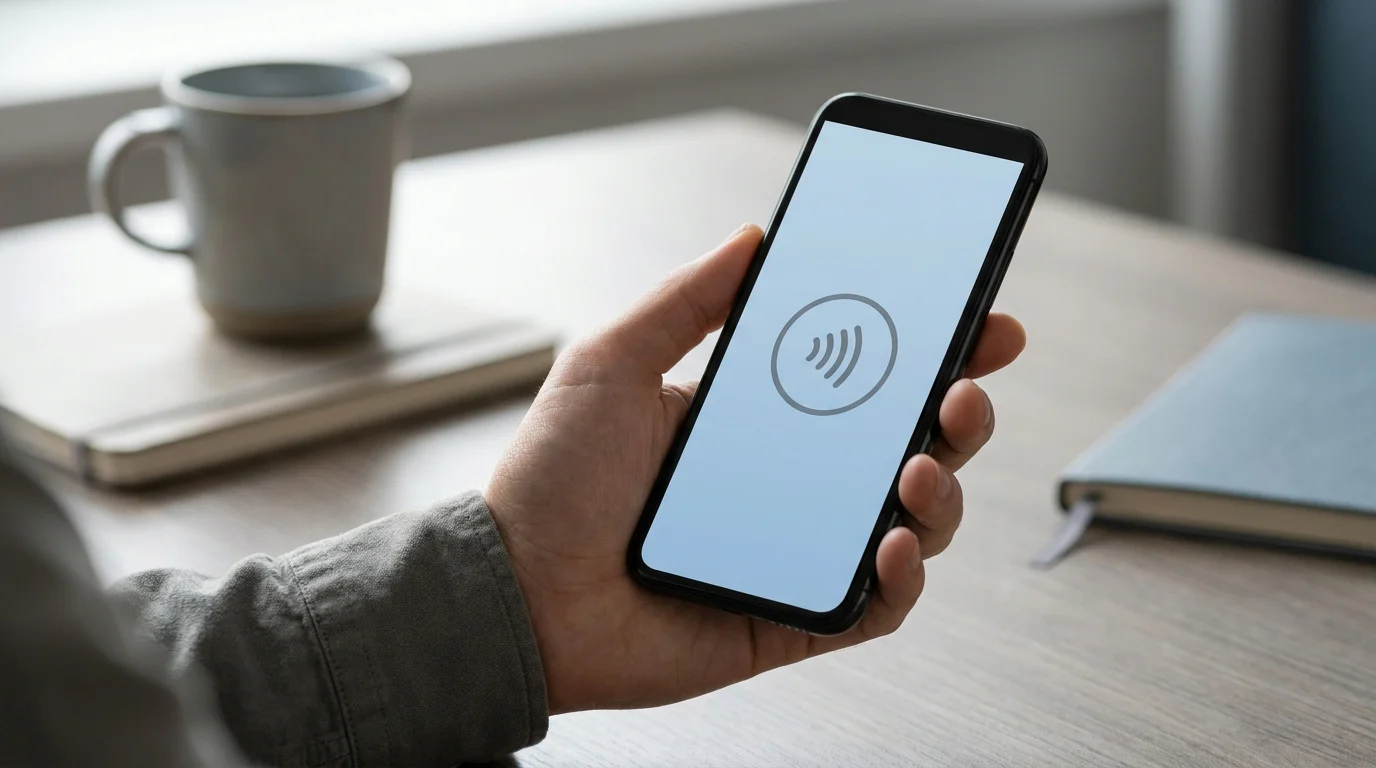 Smartphone mit mobiler Bezahlfunktion für die Einzahlung im Online Casino mit Google Pay