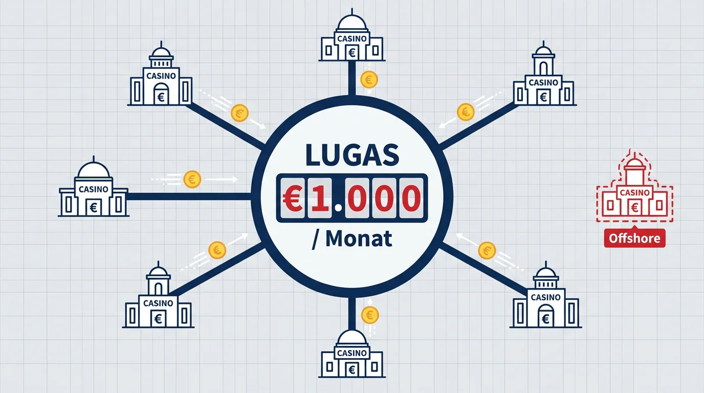LUGAS-System überwacht Einzahlungen bei deutschen Online-Casinos kumulativ