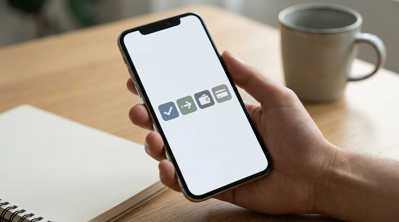Mehrere Zahlungs-Apps nebeneinander auf einem Smartphone-Bildschirm zum Vergleich