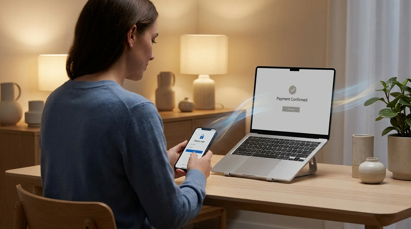 Ablauf einer Pay N Play Einzahlung über das Online-Banking